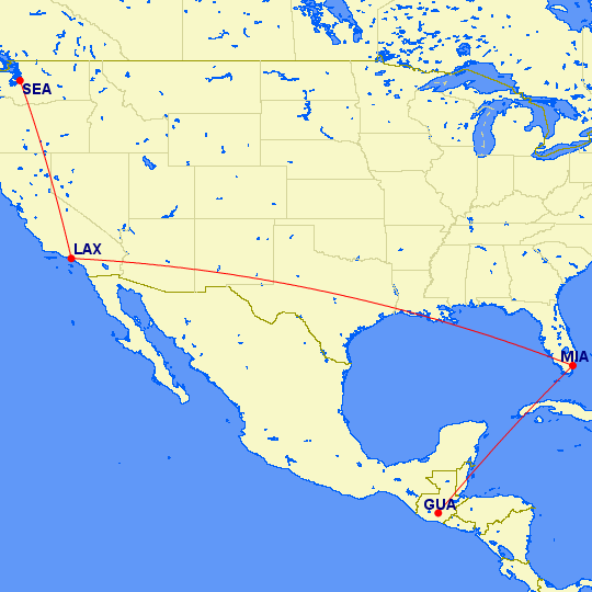 My Outbound Flight to Central America